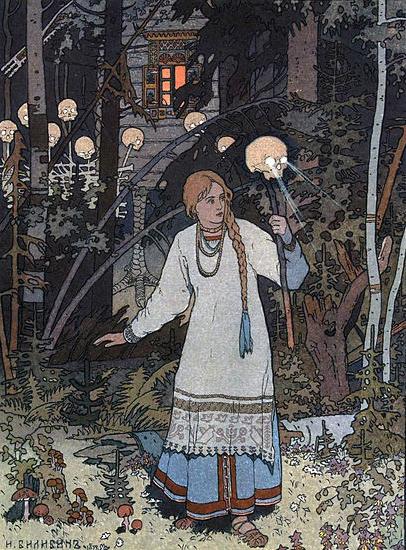 Ivan Bilibin Vasilisa the Beautiful 1899 oil painting image
